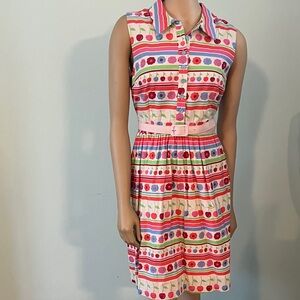 Modcloth Vibrant Striped Midi Dress